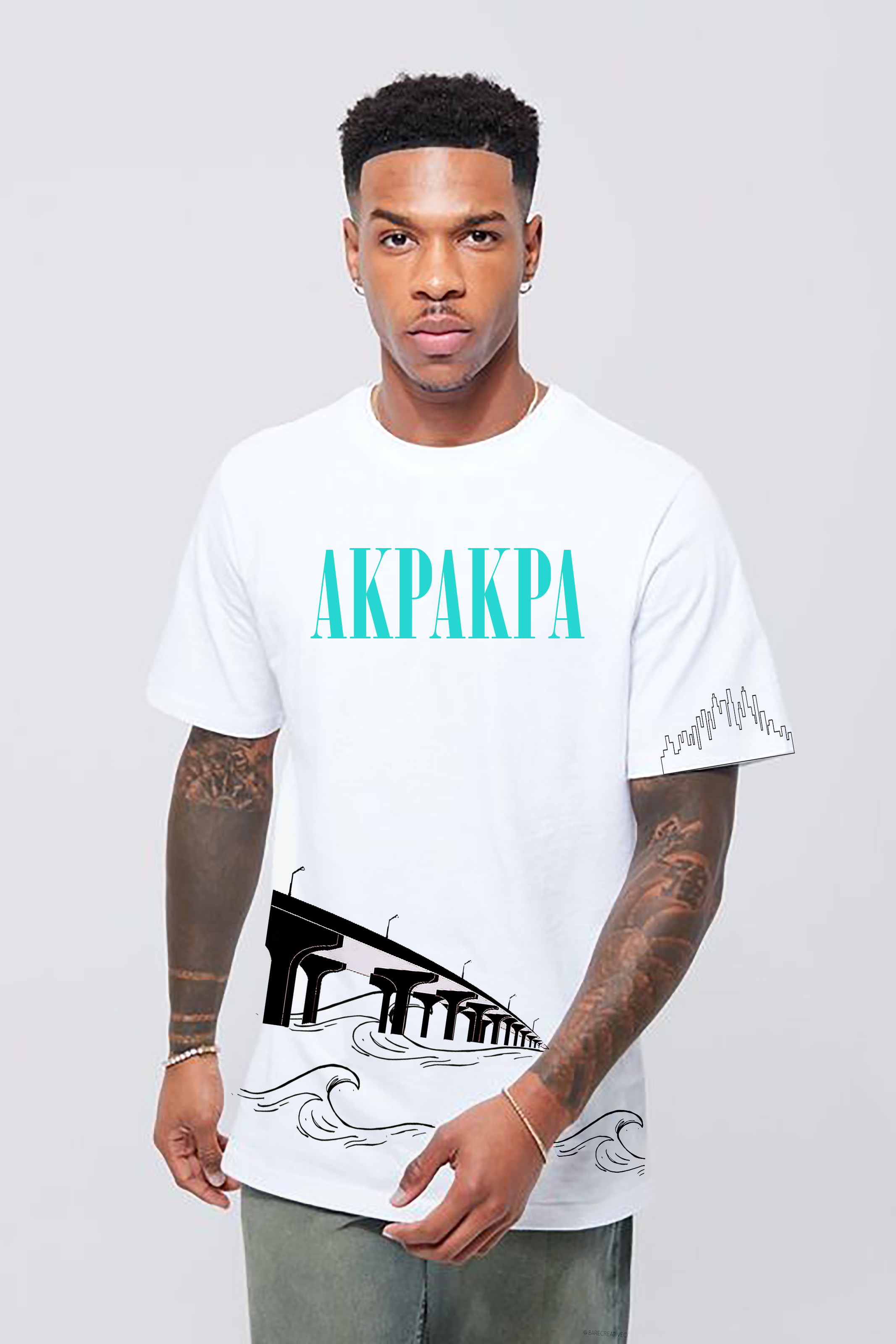 T-shirt AKPAKPA blanc